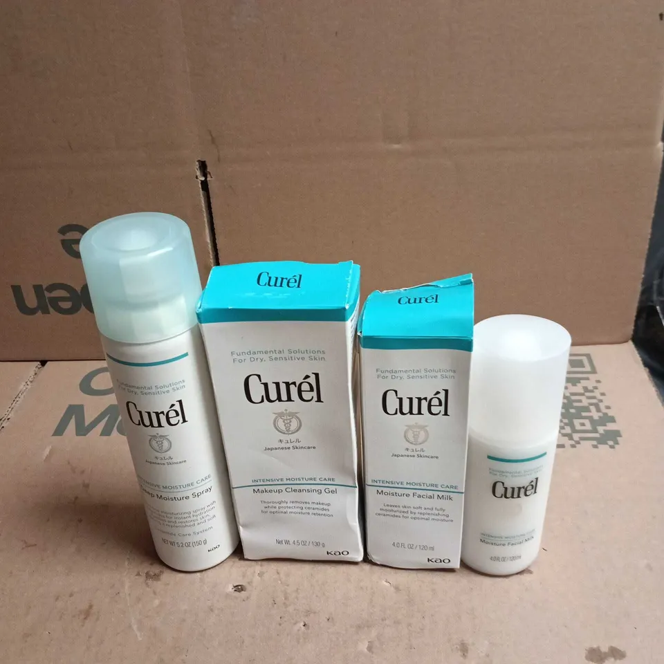 4 X CUREL JAPANESE SKINCARE TO INCLUDE DEEP MOISTURE SPRAY ETC