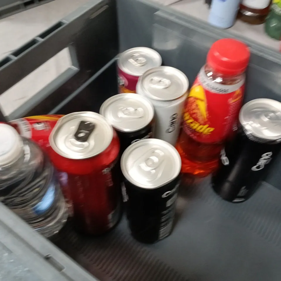 LOT OF APPROXIMATELY 15 ASSORTED RINKS TO INCLUDE LUCOZADE, TRIP AND CANO