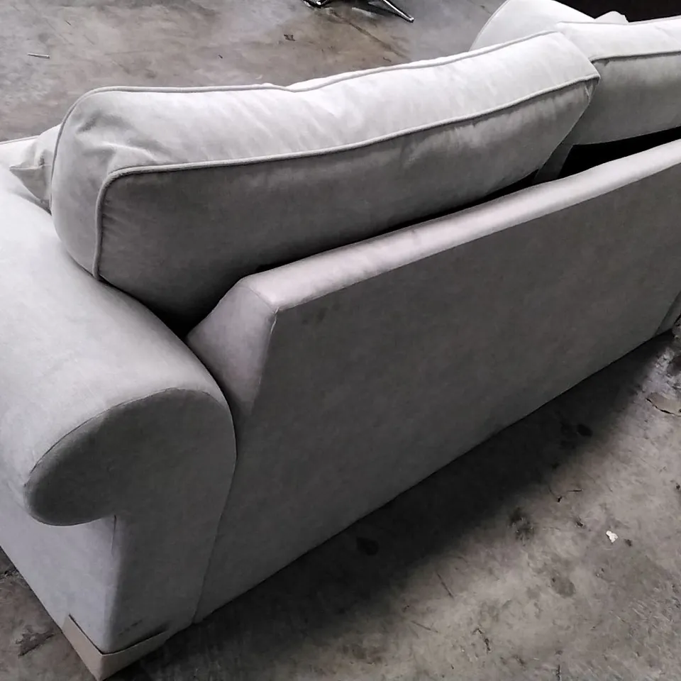 QUALITY DESIGNER BEATRICE 3 SEATER SOFA - GREY FABRIC