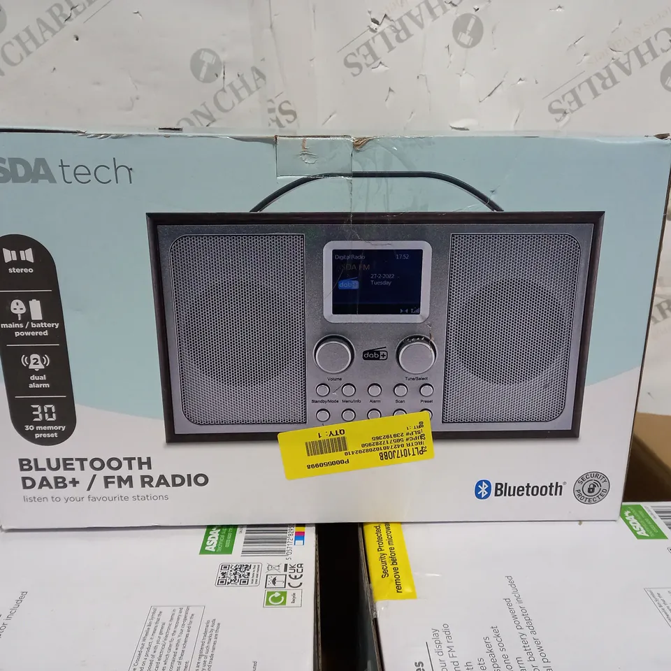 LOT OF 4 BLUETOOTH DAB+/ FM RADIO 