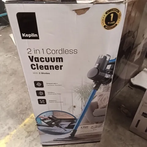 BOXED KEPLIN HOME 2 IN 1 CORDLESS VACUUM CLEANER