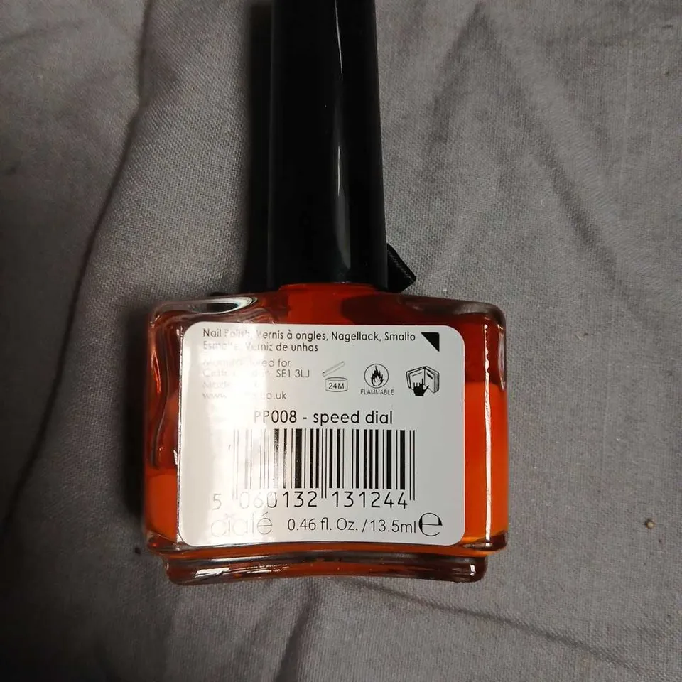 BOX OF APPROXIMATELY 160 CIATE PAINT POTS NAIL POLISH SET OF 6 – SPEED DIAL (ORANGE) 0.46 FL OZ / 13.5 ML EACH-NO EXPIRY DATE SHOWN 