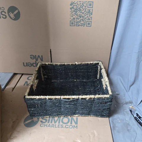 5X HANDICRAFT WICKER STORAGE BASKETS 