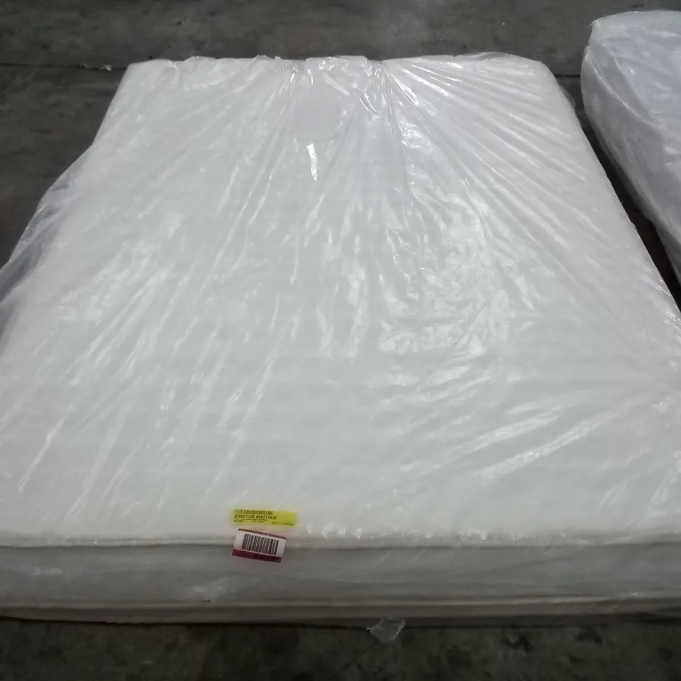 QUALITY BAGGED 4'6" DOUBLE PILLOW TOP POCKET SPRUNG 2000 MATTRESS 