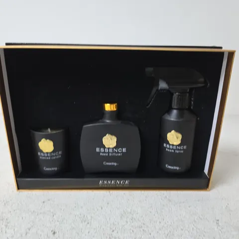 ESSENCE 3-PIECE REED DIFFUSER GIFT SET WITH ROOM SPRAY