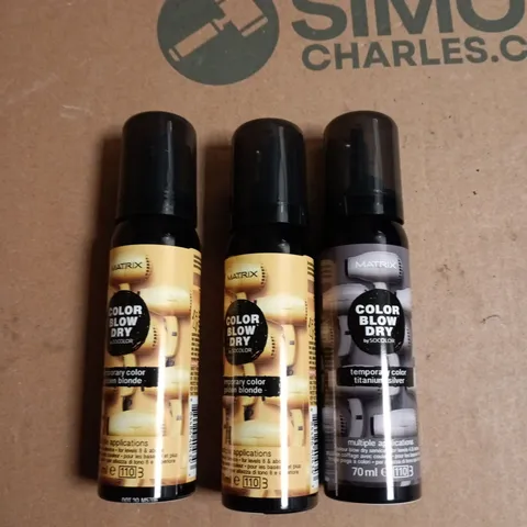 BOX OF APPROXIMATELY 20 ASSORTED MATRIX BLOW DRY TEMP COLOUR 