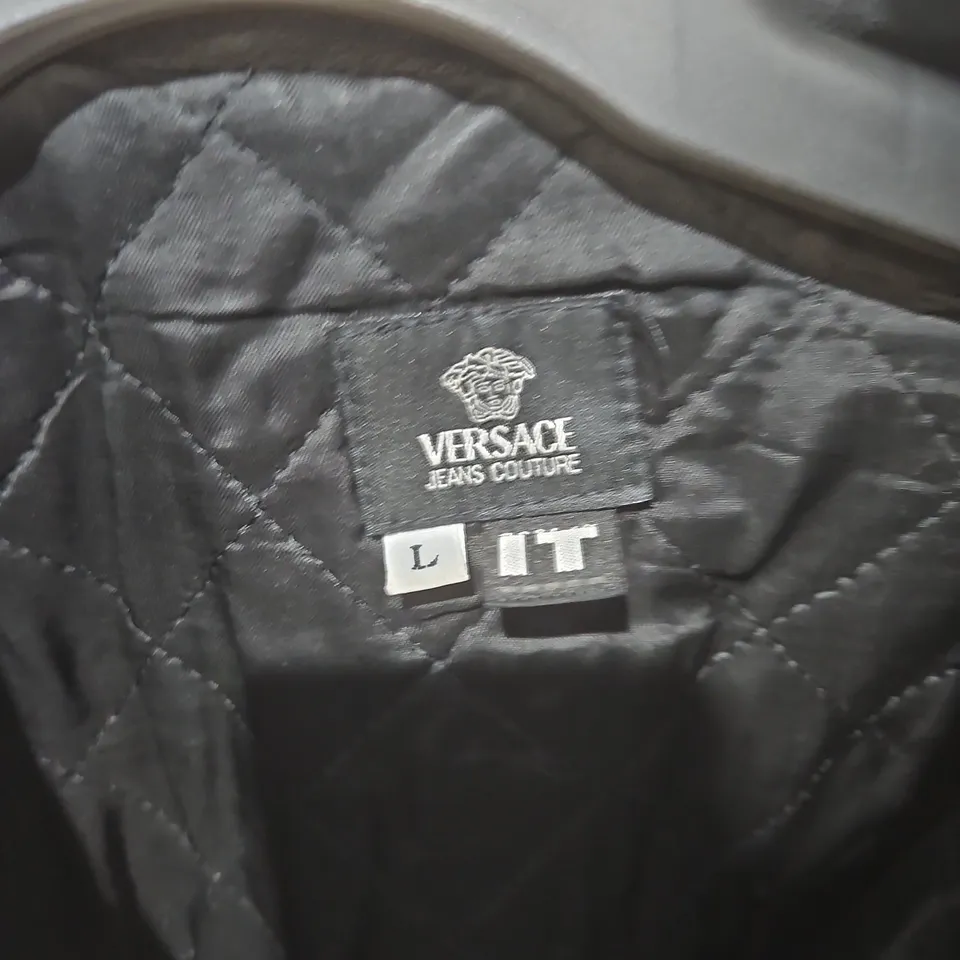 VERSACE JEANS COUTURE LEATHER JACKET – MEN'S, UK SIZE L (ITAL. L) .