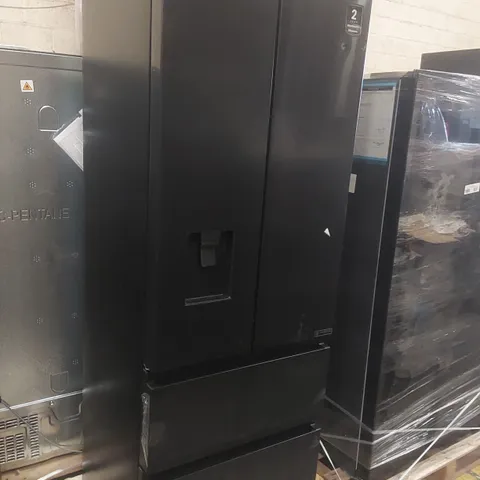 HISENSE PUREFLAT SLIM RF632N4WFE FRIDGE FREEZER - BLACK STAINLESS STEEL