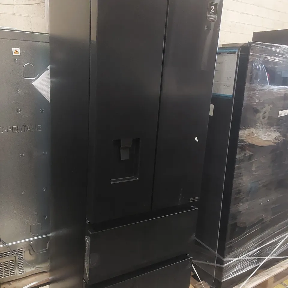 HISENSE PUREFLAT SLIM RF632N4WFE FRIDGE FREEZER - BLACK STAINLESS STEEL