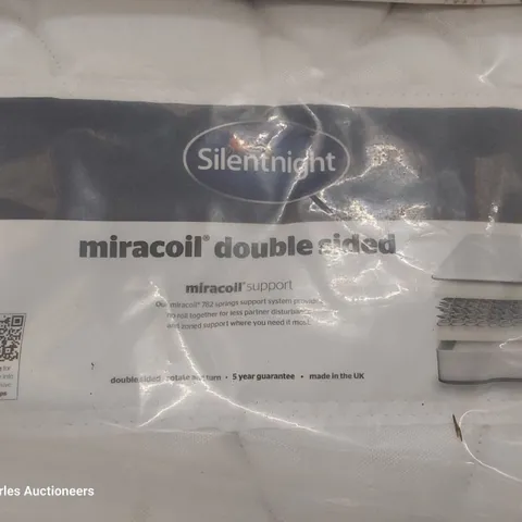 QUALITY BAGGED 3' SINGLE SILENTNIGHT MIRACOIL DOUBLE SIDED MATTRESS