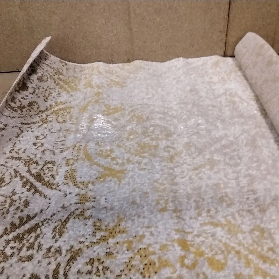 BRAND NEW PACO HOME YELLOW ARTINO RUG SIZE 80CM X 150CM 