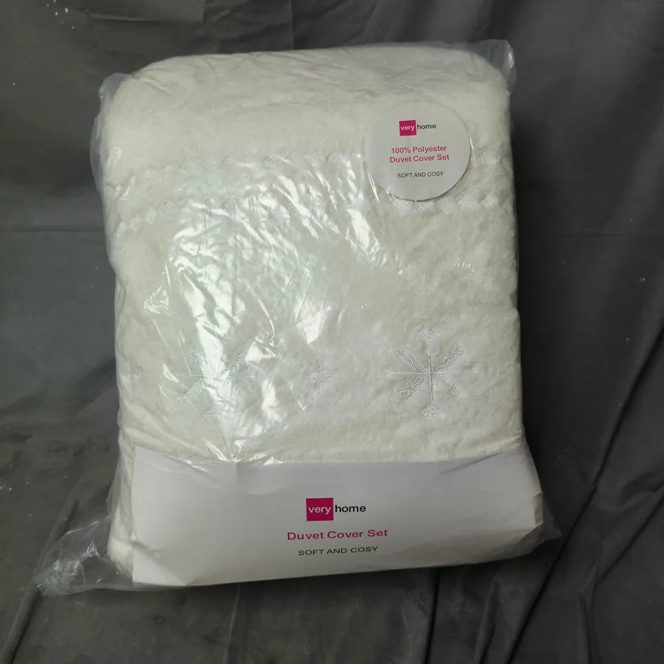 Home Duvet Cover Set – 100% Polyester, White