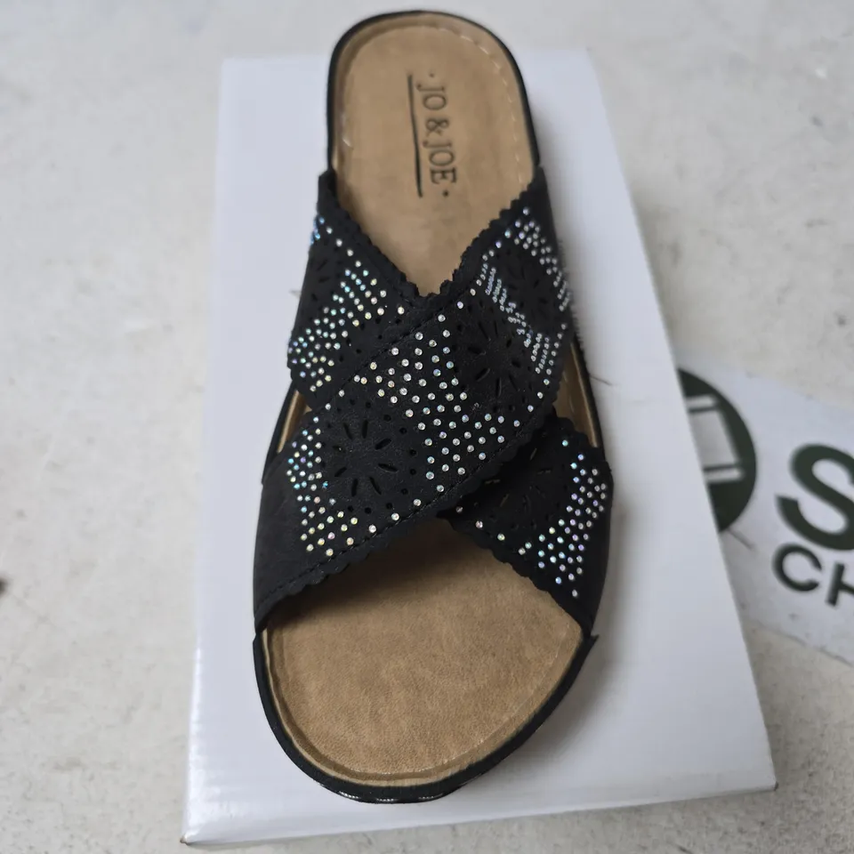 JO & JOE CUBA SANDALS – BLACK, UK 6
