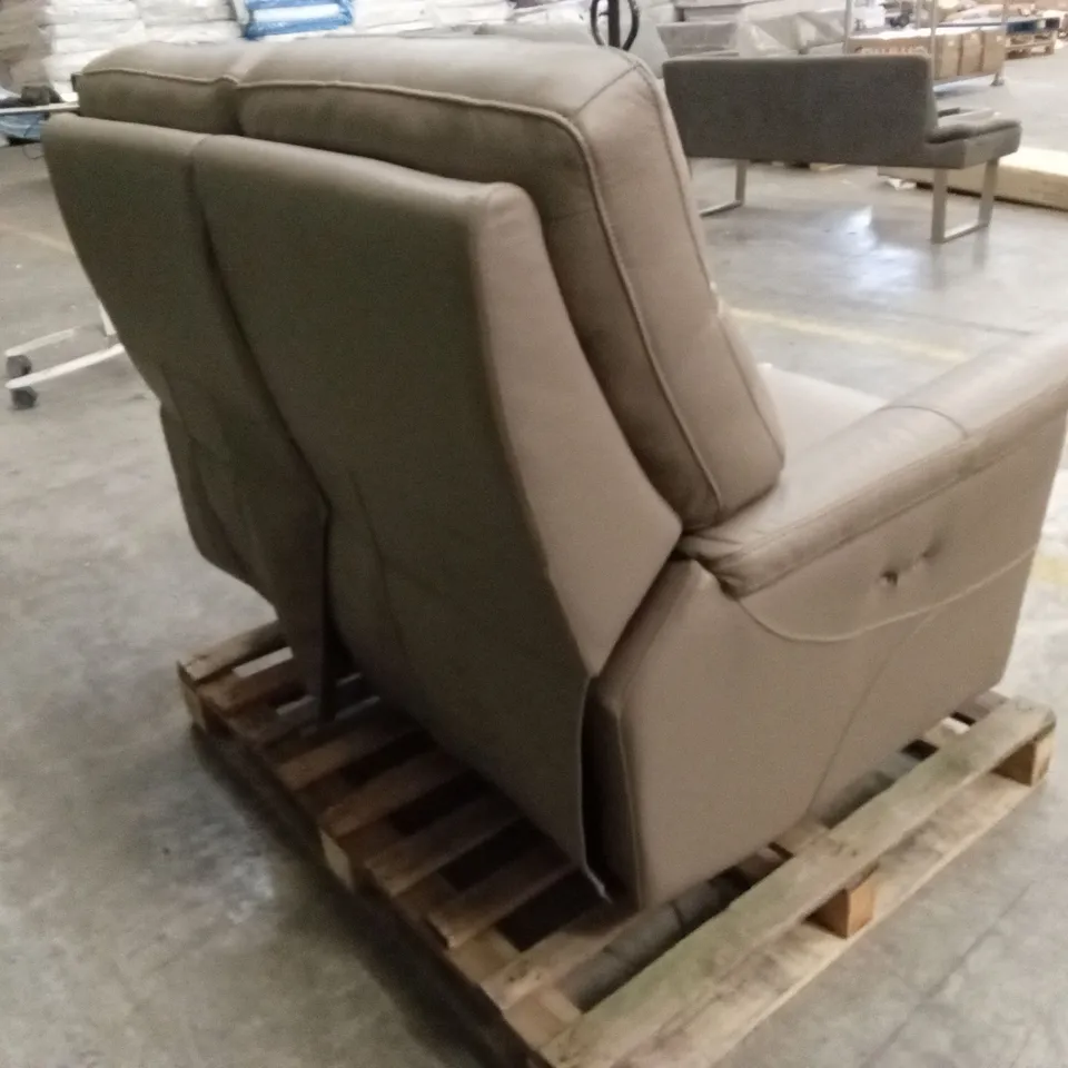 VINCENT 2 SEATER LEATHER RECLINER SOFA