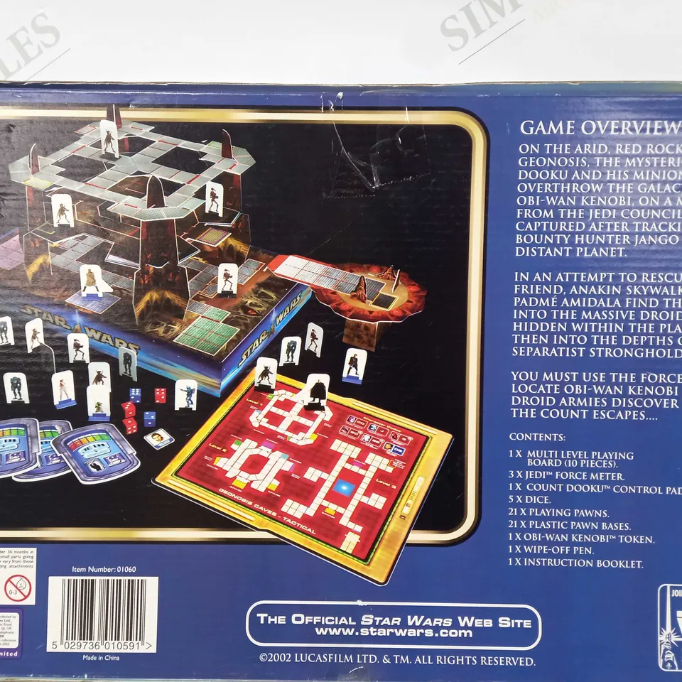 STAR WARS EPISODE II RESCUE ON GEONOSIS BOARDGAME