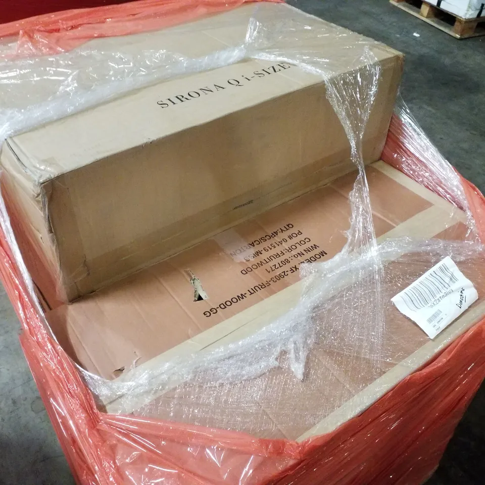 PALLET CONTAINING ASSORTED PRODUCTS TO INCLUDE SIRONA Q I-SIZE CAR SEATS & RIANO 4 DRAWER CHESTS