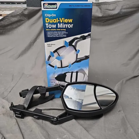 BOXED SMART CLIP ON DUAL-VIEW TOW MIRROR 