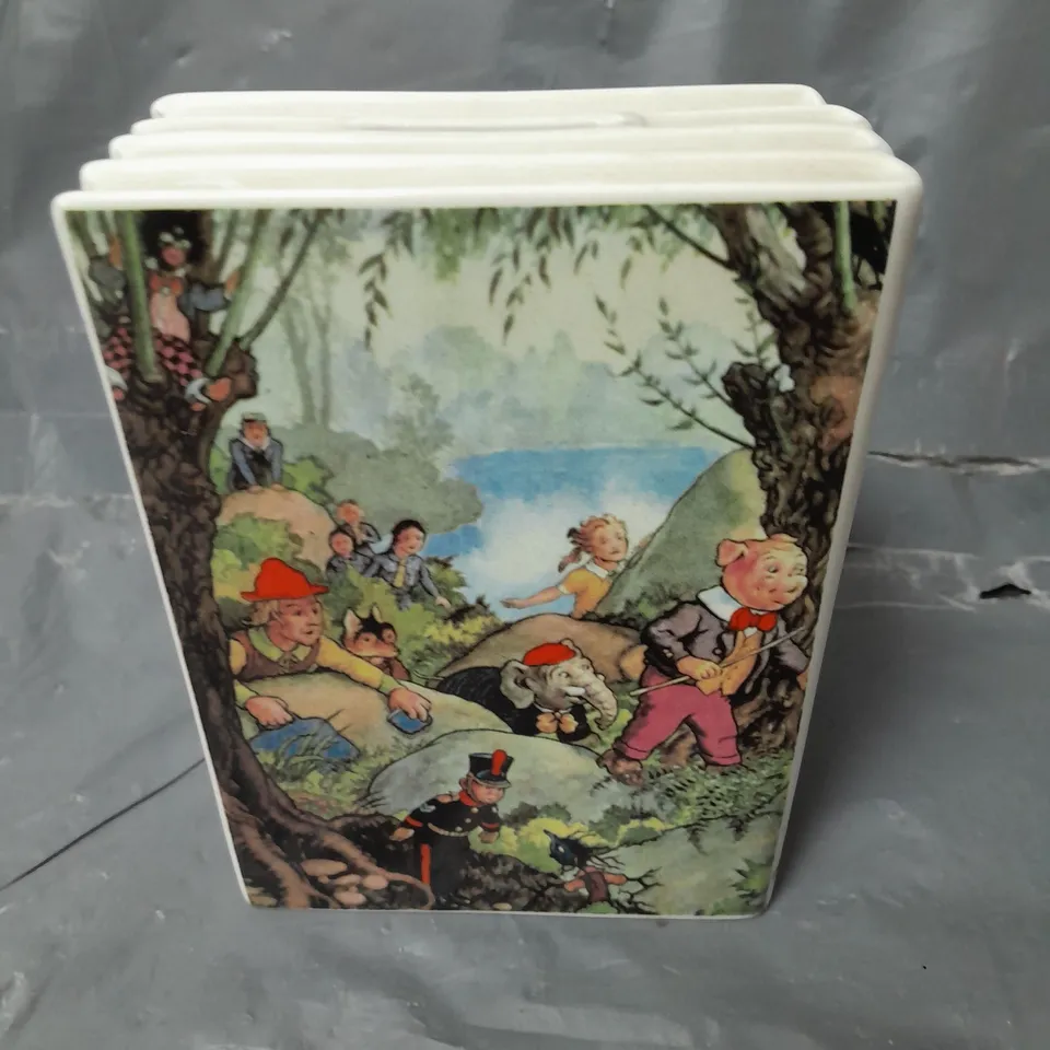 WEDGWOOD RUPERT BEAR STACK OF BOOKS