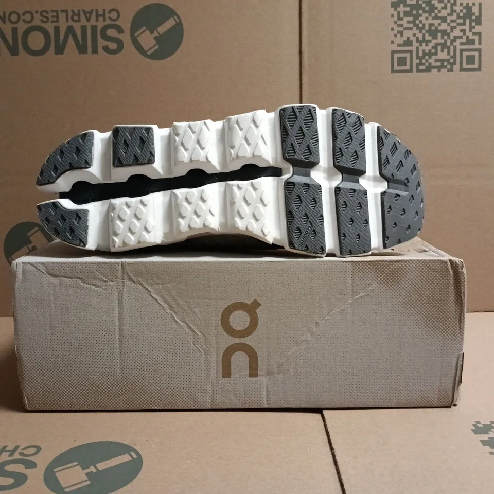 BOXED PAIR OF ON CLOUDSWIFT 3 TRAINERSIN ALLOY/GLACIER SIZE UK 11