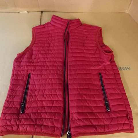 EMPORIO ARMANI INSULATED RED GILET - 48