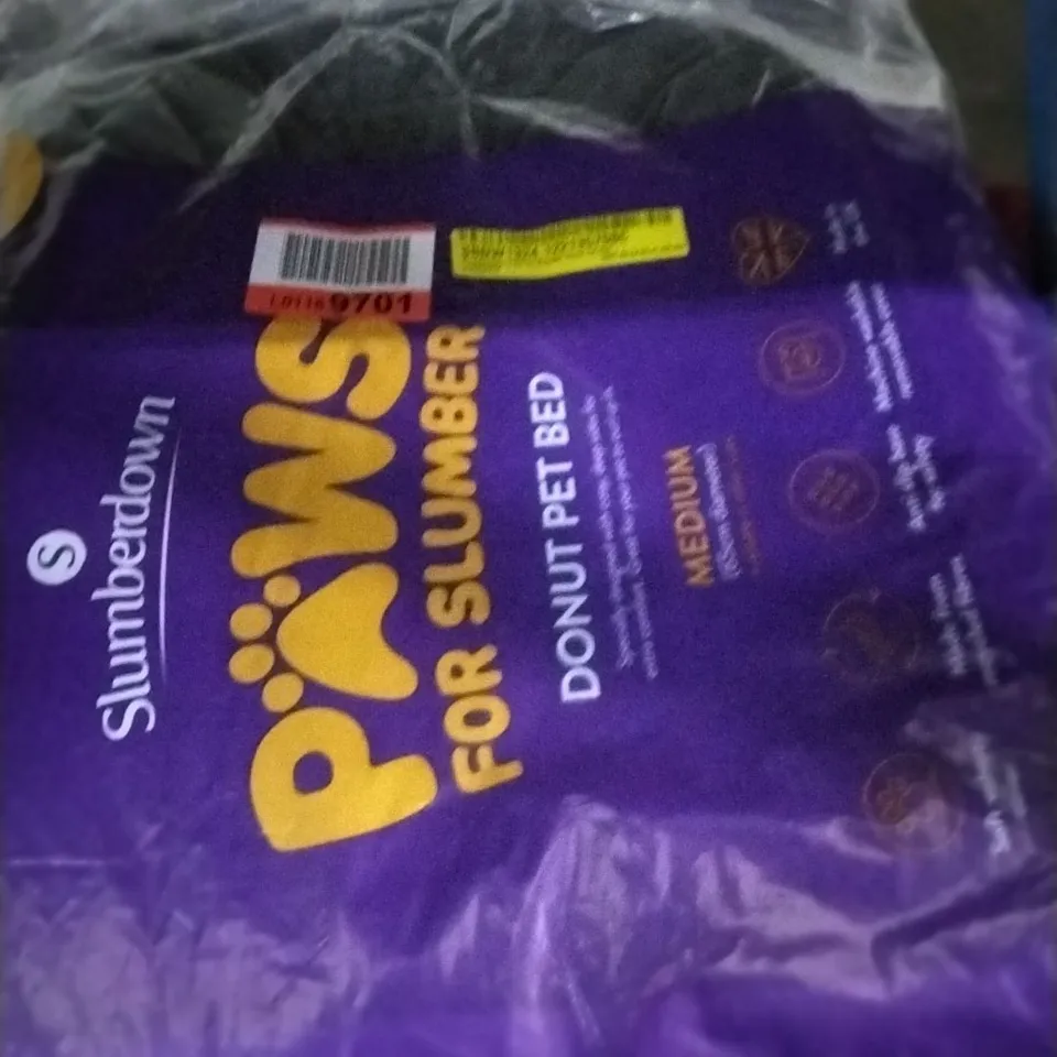 SLUMBERDOWN DONUT PET BED MEDIUM 65CM