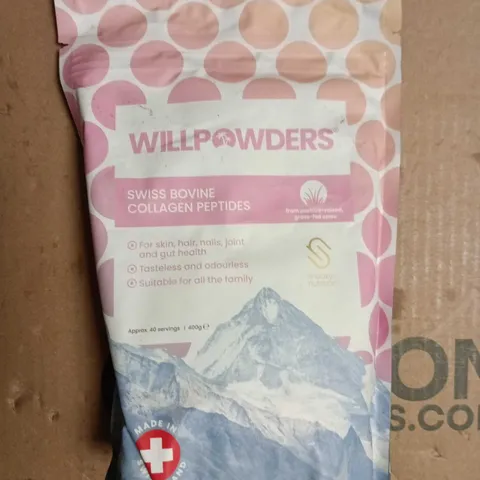 WILLPOWDERS SWISS BOVINE COLLAGEN PEPTIDES – 400 G 
