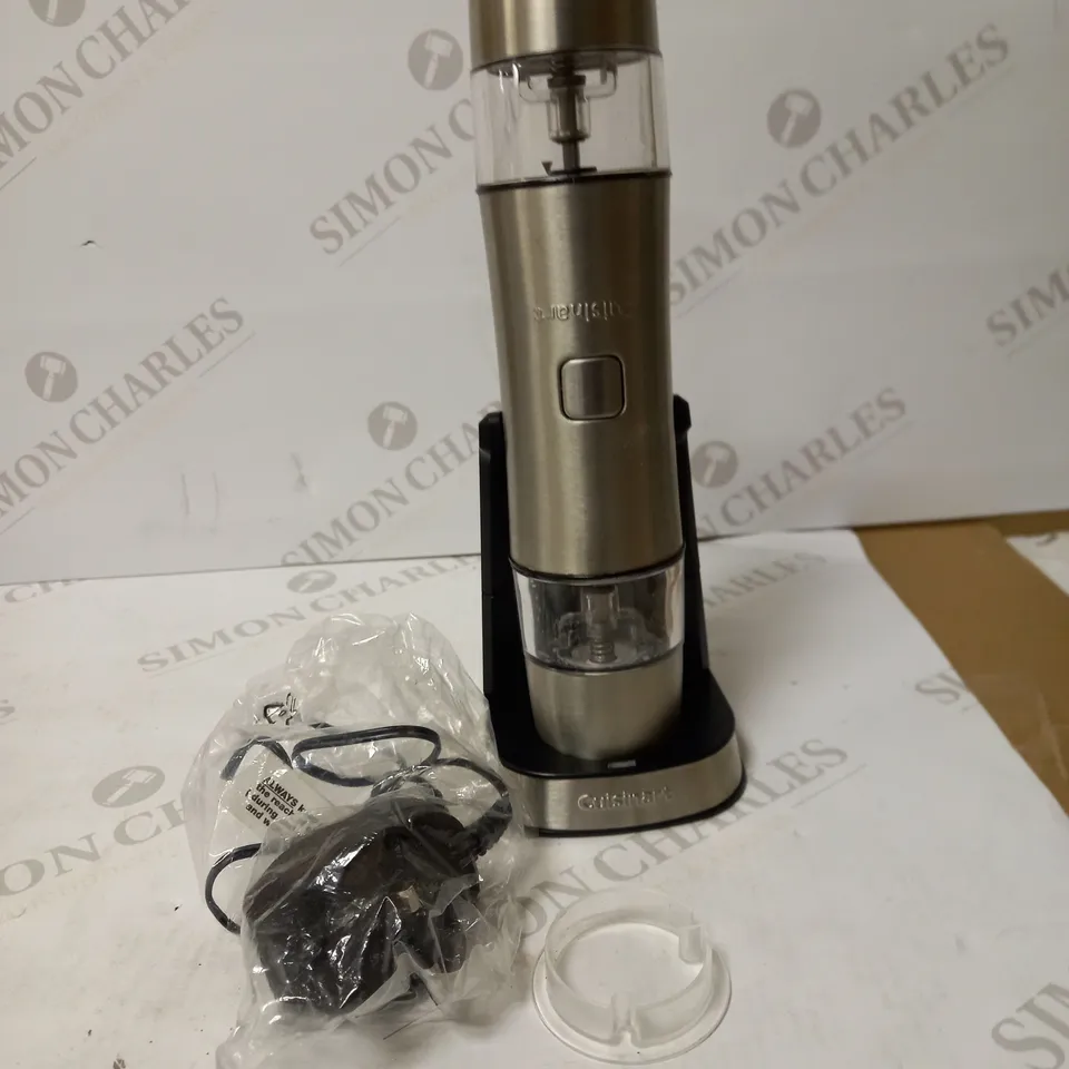 CUISINART RECHARGEABLE SEASONING MILL ELECTRIC SALT & PEPPER GRINDER