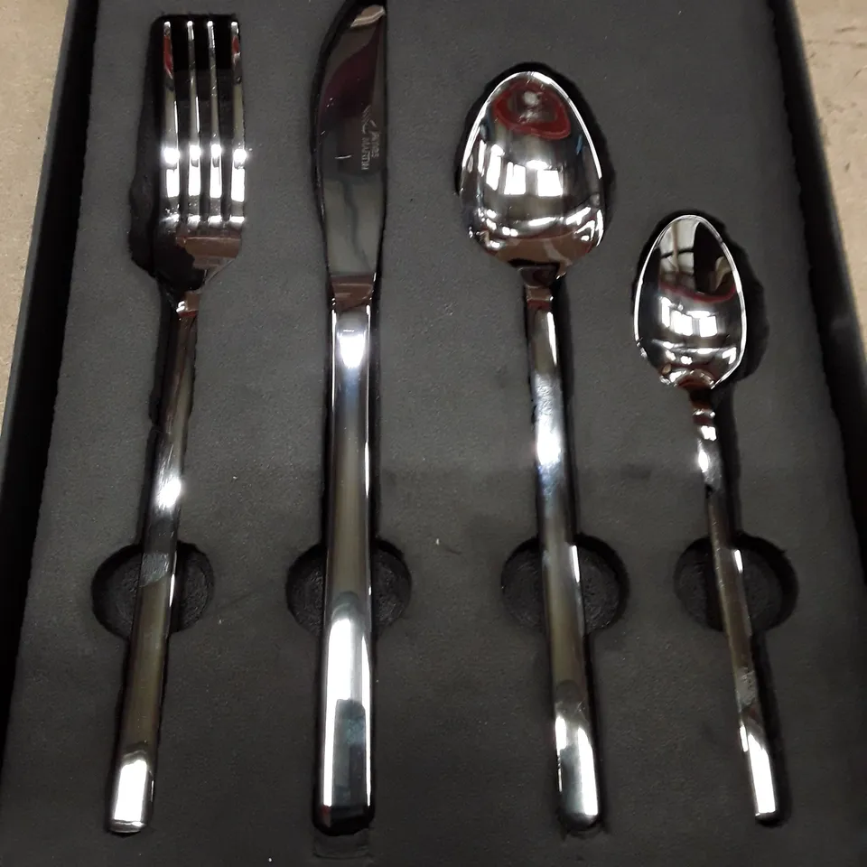 BOXED STELLAR JAMES MARTIN 24 PIECE STAINLESS STEEL CUTLERY SET