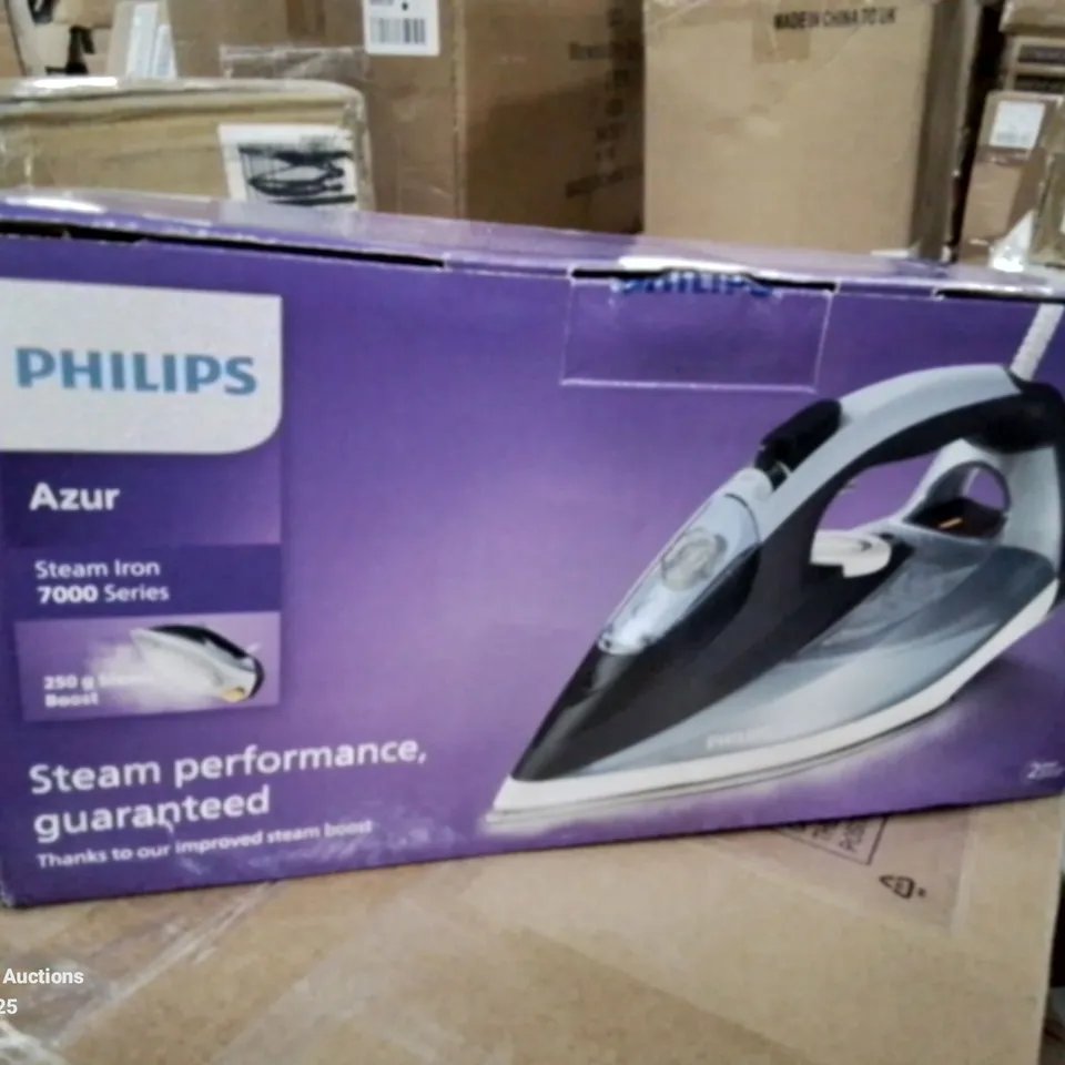 BOXED PHILIPS AZUR STEAM IRON 7000 SERIES 