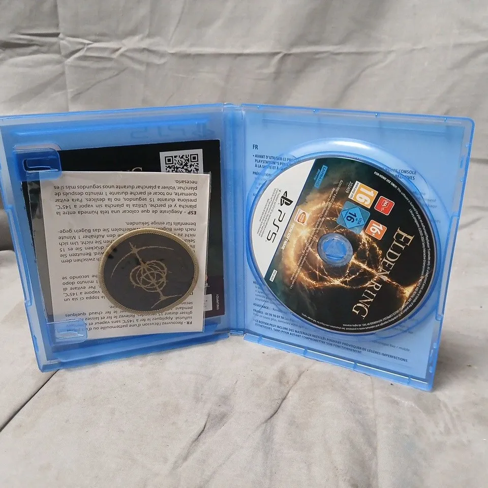 ELDEN RING PS5 LAUNCH EDITION – DISC IN BLUE CASE WITH ART CARDS & POSTERS