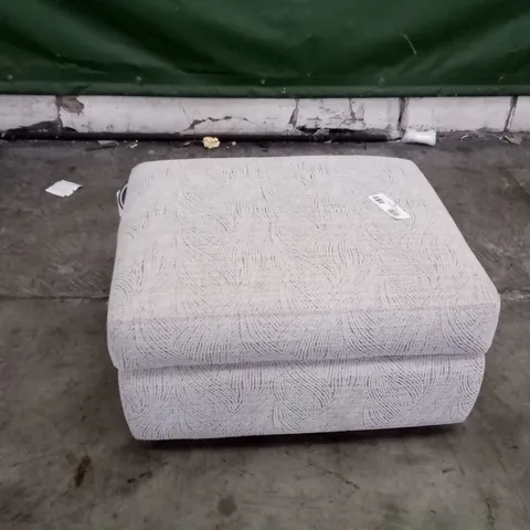 DESIGNER G PLAN SEATTLE STORAGE FOOTSTOOL - CORAL MULTI FABRIC
