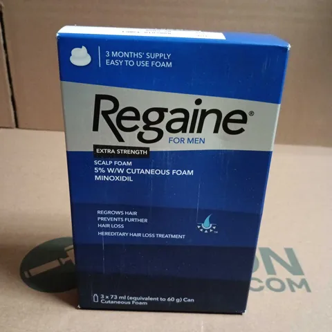 REGAINE FOR MEN SCALP FOAM 5% MINOXIDIL – EXTRA STRENGTH (3 MONTHS' SUPPLY)