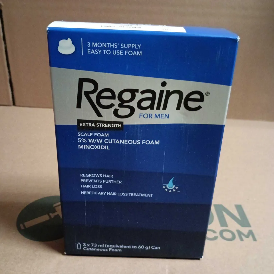 REGAINE FOR MEN SCALP FOAM 5% MINOXIDIL – EXTRA STRENGTH (3 MONTHS' SUPPLY)
