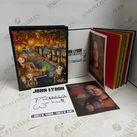 JOHN LYDON SPECIAL EDITION I COULD BE WRONG I COULD BE RIGHT SIGNED BOOK 33/50