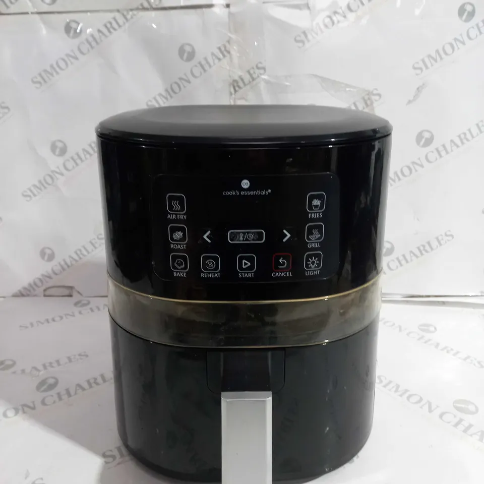 BOXED COOK'S ESSENTIALS 4L AIR FRYER IN BLACK