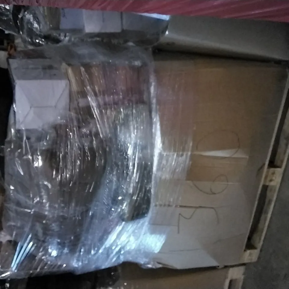 PALLET OF ASSORTED ITEMS INCLUDING FEAGAR MEMORY FOAM CERVICAL PILLOW, MOKO TABLET PILLOW STAND, HITURBO, SEAT CUSHIONS, YEARNING HOME