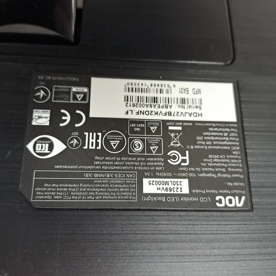 AOC 23" LCD MOITOR MODEL 230LM00025