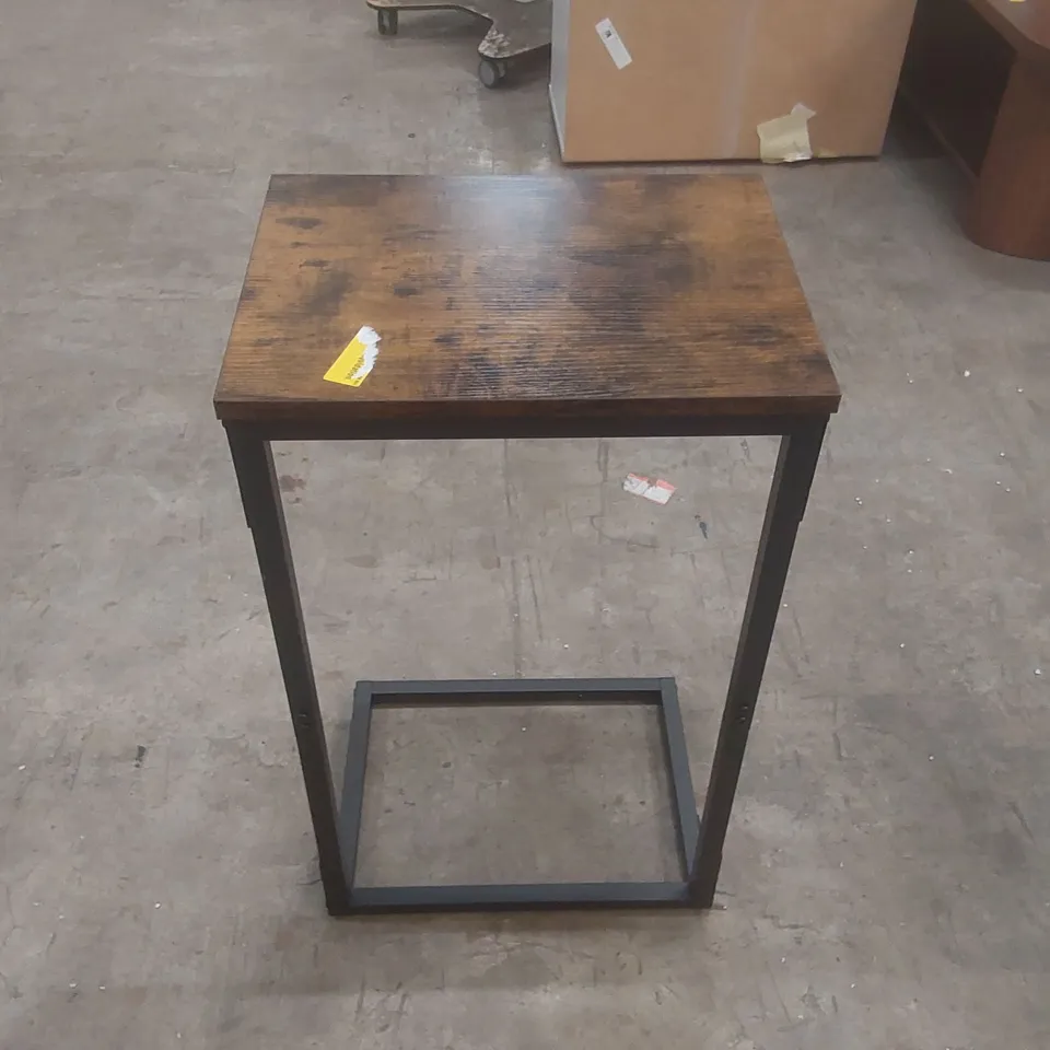 ALIZON PEDESTAL END TABLE TABLE TOP COLOUR: BROWN