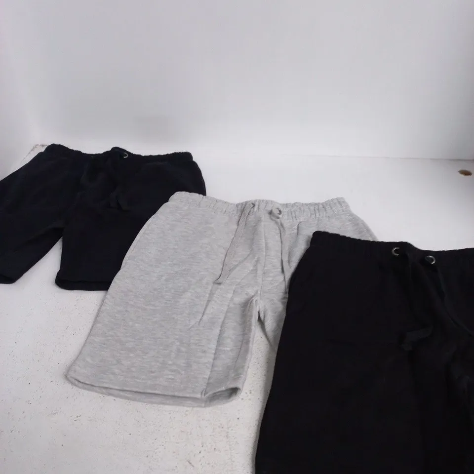 FRENCH CONNECTION MEN'S SHORTS – SET OF 3 (BLACK, GREY & NAVY) – SIZE M