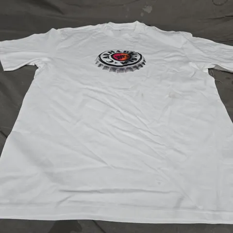 CARHART PRINTED T-SHIRT, WHITE - UK SIZE L