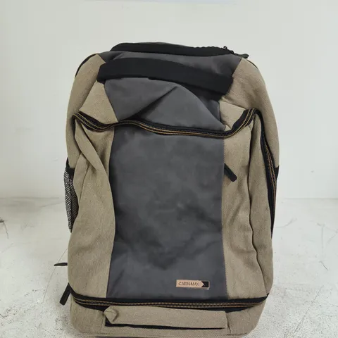 CABIN MAX TRAVEL BACKPACK – BEIGE WITH GREY FRONT