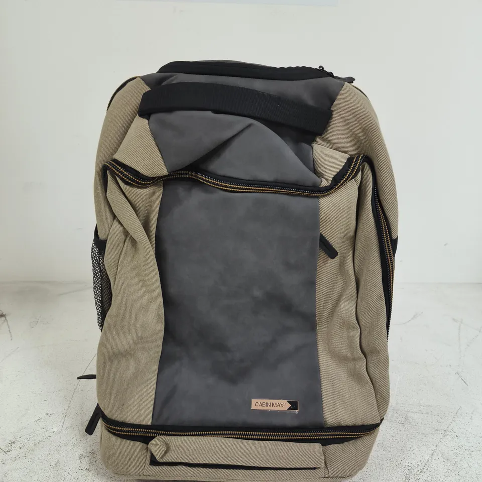 CABIN MAX TRAVEL BACKPACK – BEIGE WITH GREY FRONT