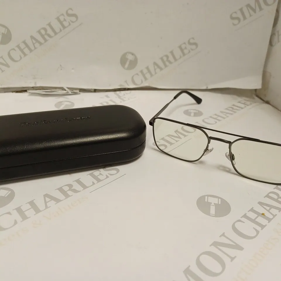 BOXED RALPH LAUREN SEMISHINY DARK GUNMETAL PRESCRIPTION GLASSES 