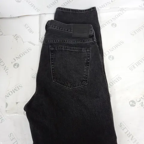 ABERCROMBIE AND FITCH DARK GREY DENIM JEANS SIZE W33 L32