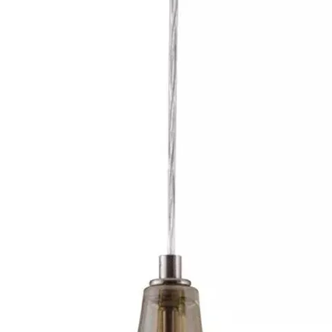 BOXED NINO LEUCHTEN PASO INDOOR CEILING PENDANT 1 LIGTH, GLASS SMOKEY