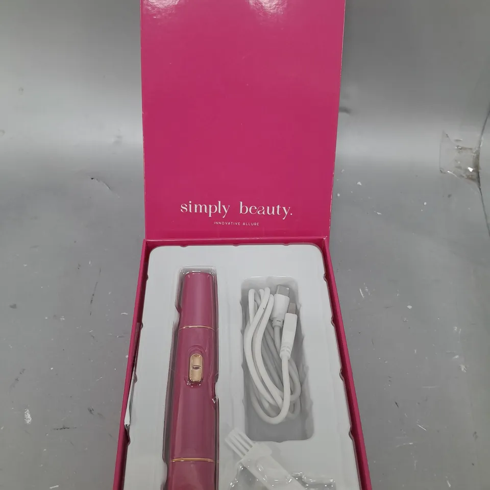 SIMPLY BEAUTY 2 IN 1 SUPER SMOOTH FACE & BROWS HAIR REMOVER, FUCHSIA