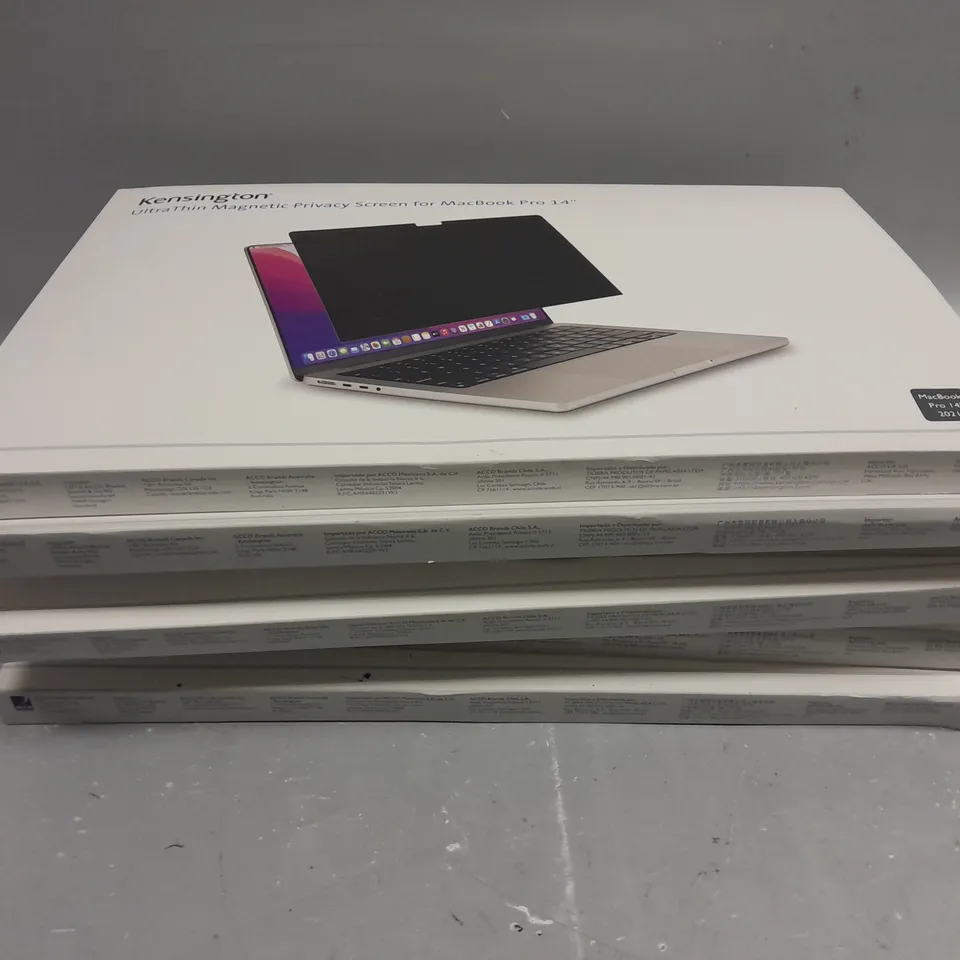 7 X BOXED KENSINGTON ULTRA THIN MAGNETIC PRIVACY SCREENS FOR MACBOOK PRO 14" - 2021 MODEL 