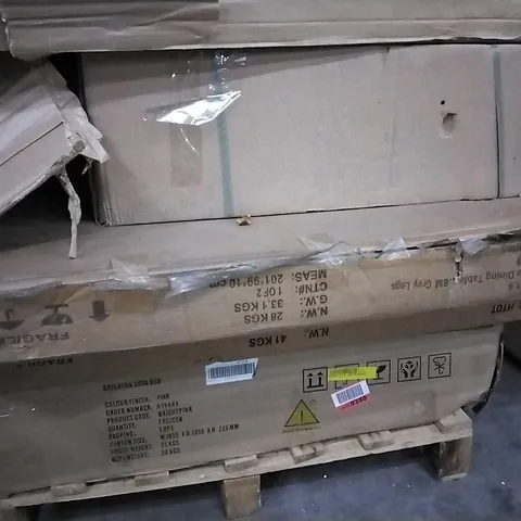PALLET OF ASSORTED FURNITURE PARTS