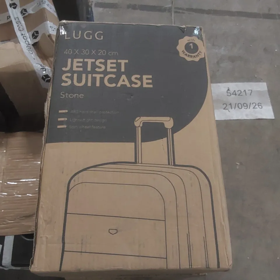 BOXED LUGG TRAVEL SUITCASE