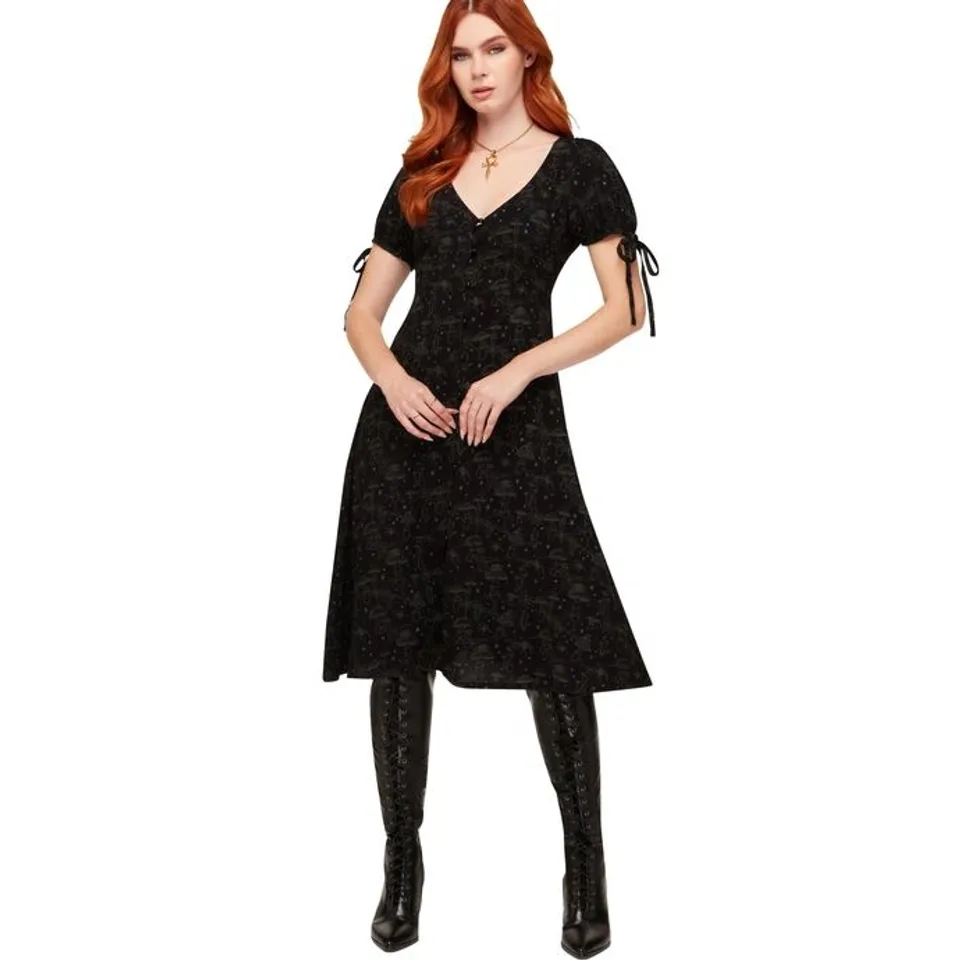 BRAND NEW BAGGED KILLSTAR - GARDEN OF VENOM - BLACK/GREY WOMEN'S DRESS SIZE XL